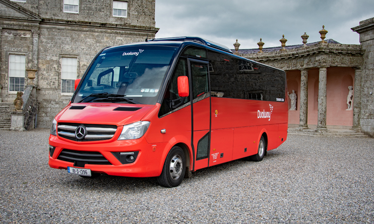 A picture of Dualway's minibus services