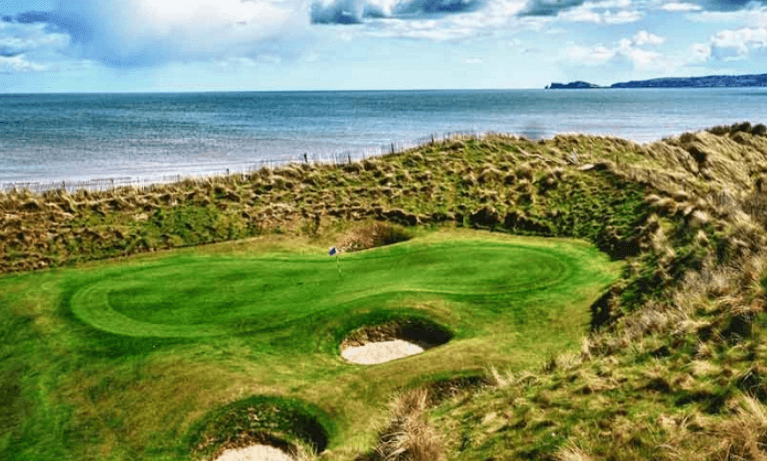 A overview picture of Corballis golf club, one of Dublin's hardest golf courses